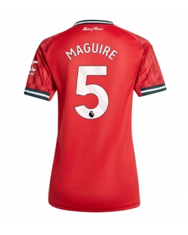 Billige Fotballdrakt Manchester United Harry Maguire #5 Replika Hjemmedrakt Dame 2025-26 Kortermet Billige Fotballdrakt Manchester United Harry Maguire #5 Replika Hjemmedrakt Dame 2025-26 Kortermet